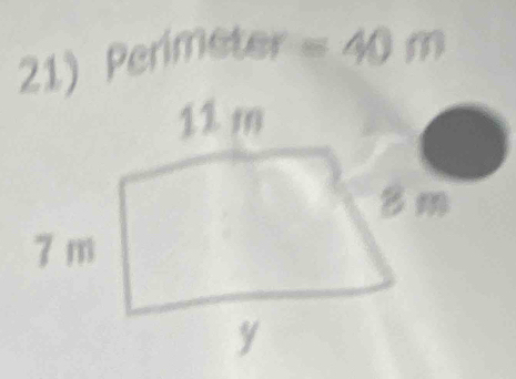 perimeter=40m