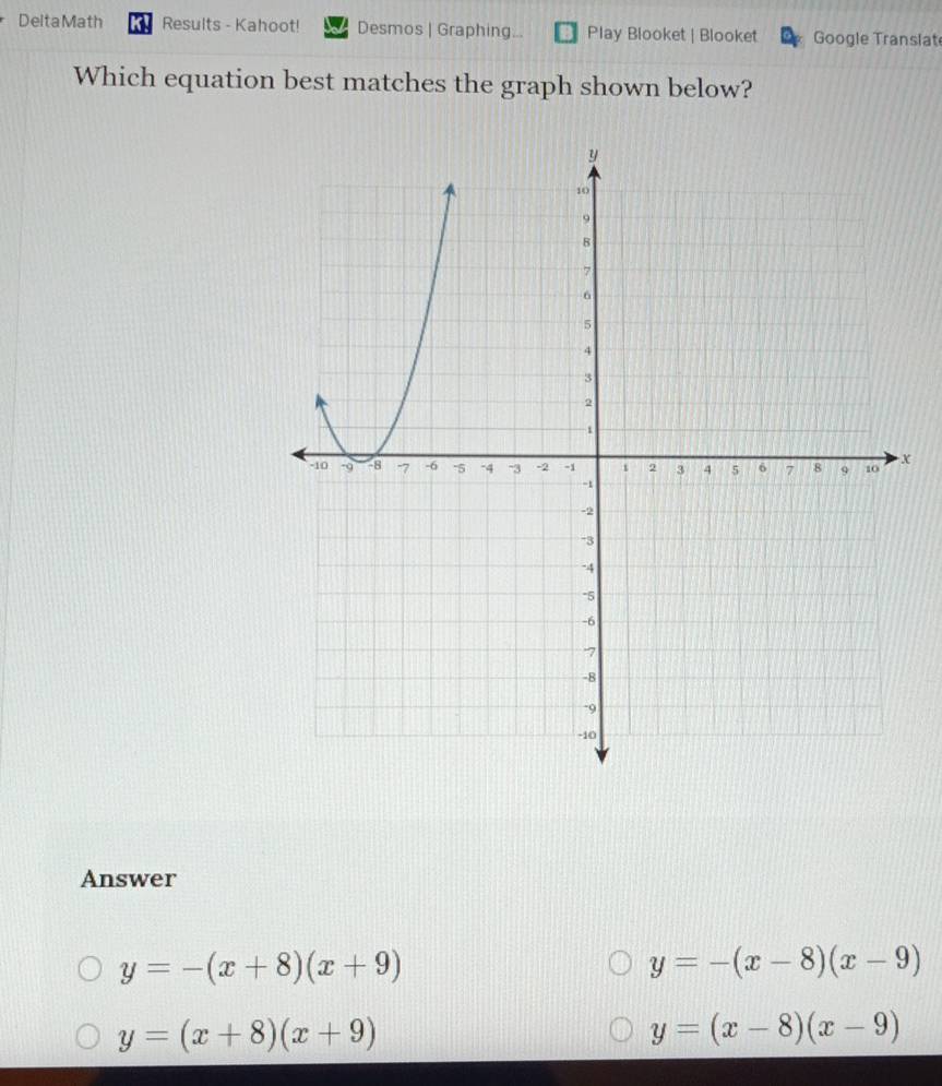 Solved: DeltaMath Results - Kahoot! Desmos | Graphing... Play Blooket ...