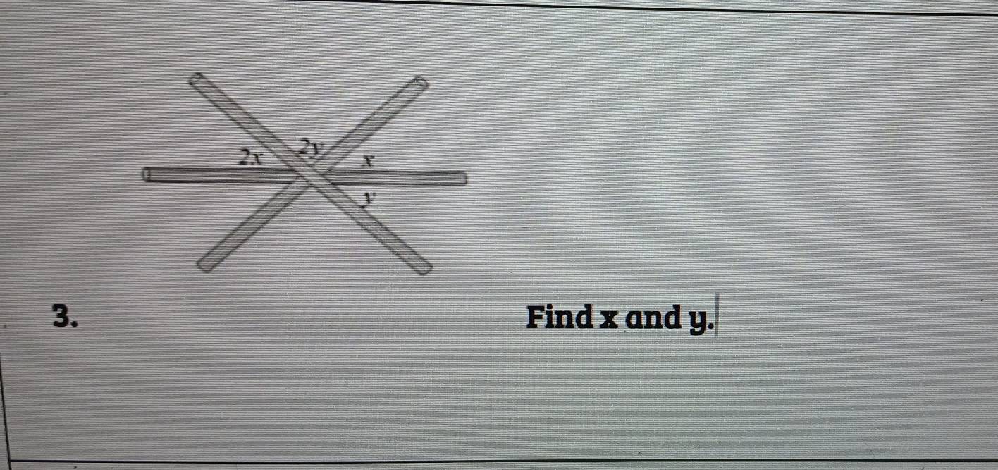 Find x and y.