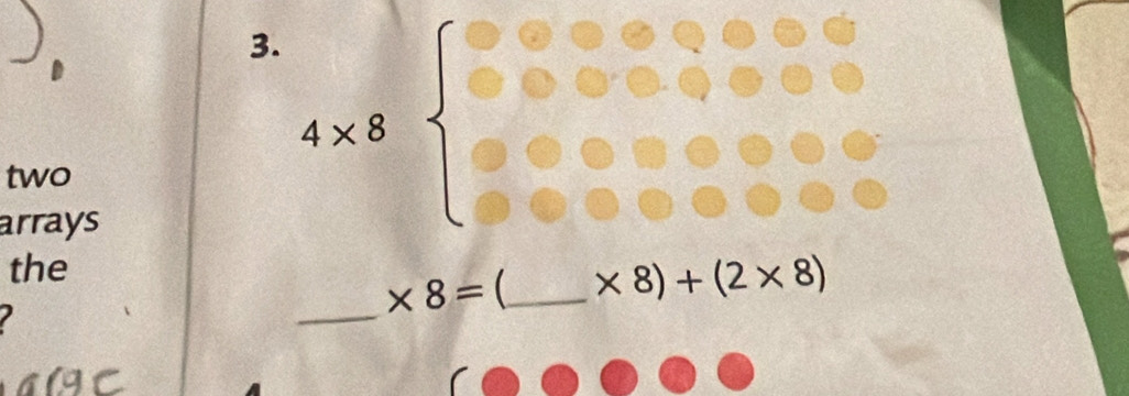 two
arrays
the
_
* 8= _ * 8)+(2* 8)
alC