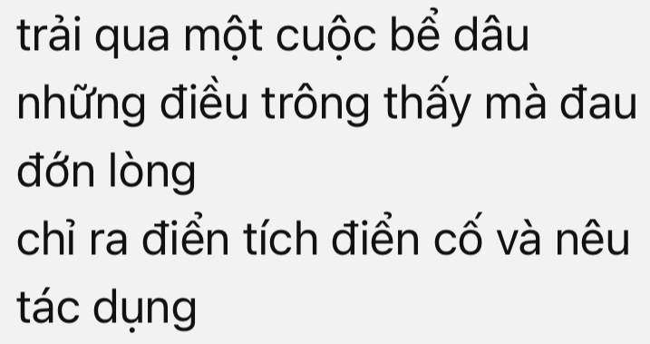 trải qua một cuộc bể dâu 
những điều trông thấy mà đau 
đớn lòng 
chỉ ra điển tích điển cố và nêu 
tác dụng