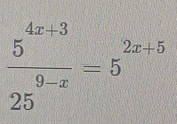 frac 5^(frac 4x)5+325^(frac 4x) 25endarray 
15^