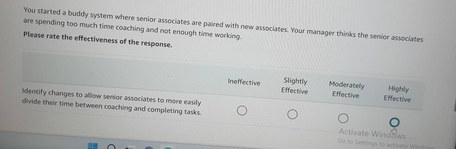 Solved: You started a buddy system where senior associates are paired ...