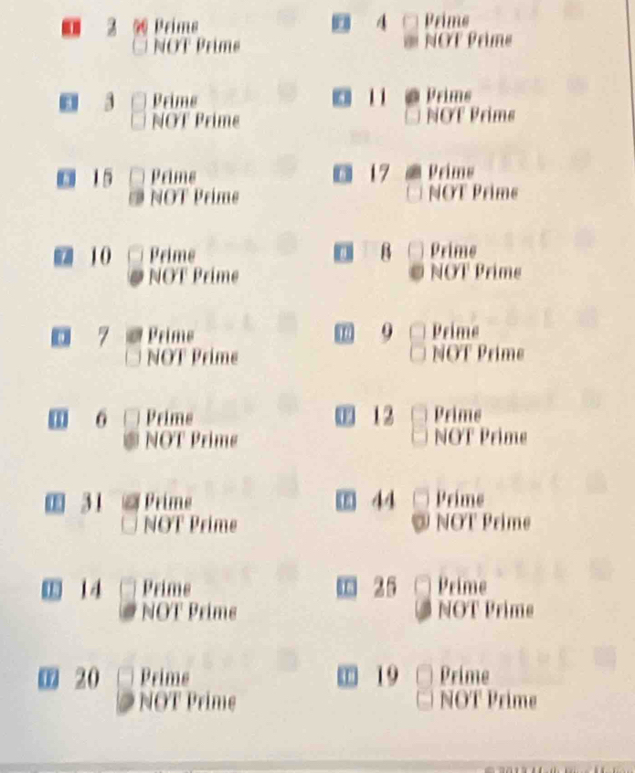 Prims 4 Prims
NOT Prime NOT Prime
1 Prims 1 1 Prims
NOT Prime NOF Prims
15 Prims 17 Prims
NOT Prims NOT Prime
10 Prime B Prime
NOT Prime NOT Prime
7 Prims Prime
NOT Prime NOT Prims
0 Prims 12 Prime
NOT Prime NOT Prime
31 Prime 44 Prime
NOT Prime NOT Prime
14 Prime 25 Prime
NOT Prims NOT Prime
0 2 0 Prims 19 Prime
NOT Prime NOT Prime