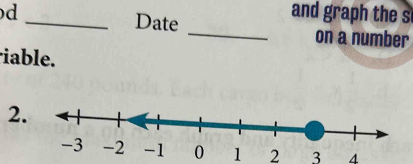 and graph the s 
Date _on a number 
iable.
2
1 2 3 4