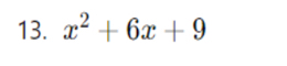 x^2+6x+9