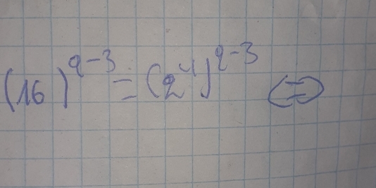 (16)^q-3=(2^4)^q-3(-)