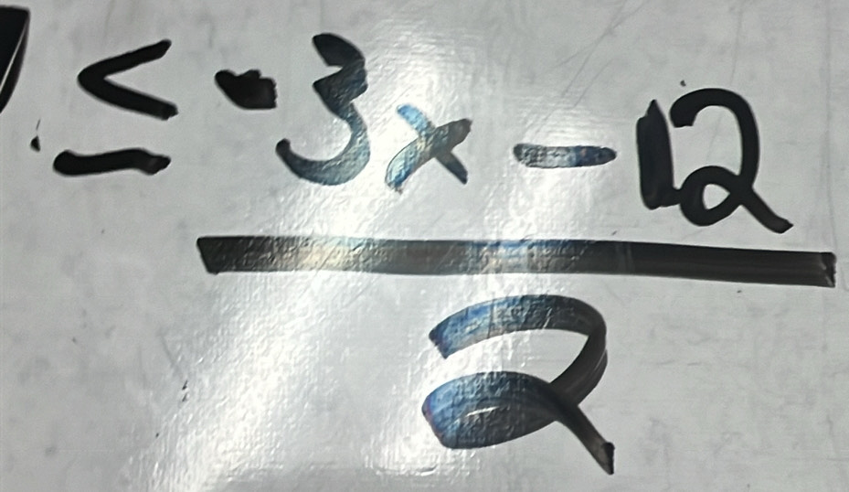 ≤ -3x-12
2cm^2 2 -