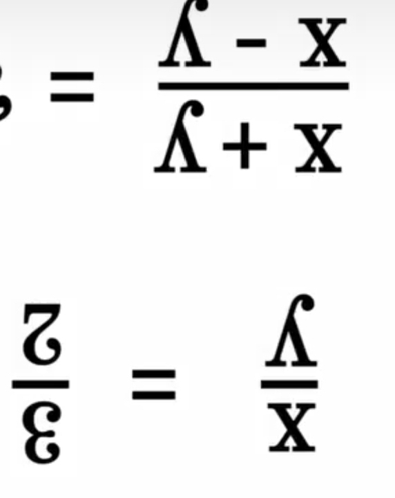 =frac wedge -xwedge +x
 Z/g =frac Aoverline 