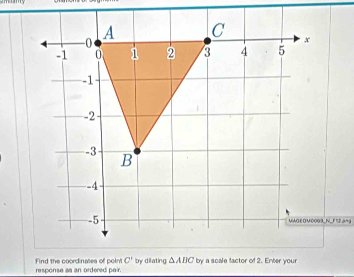 response as an ordered pair.