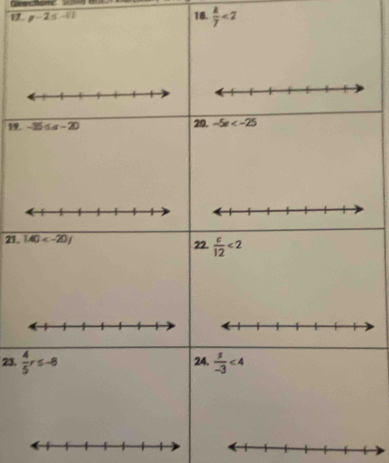 p-2≤ -11 18.  k/7 <2</tex>
19
21 
23.