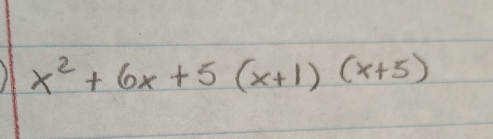 x^2+6x+5(x+1)(x+5)