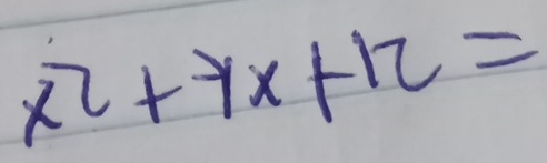 x^2+yx+12=