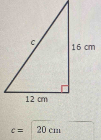 c= 20 cm