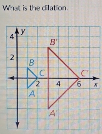 What is the dilation.