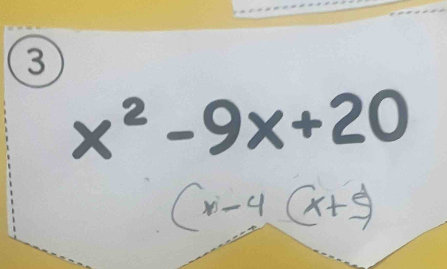 3
x²-9x+20