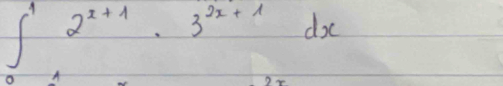 ∈t _0^(12^x+1)· 3^(2x+1)dx