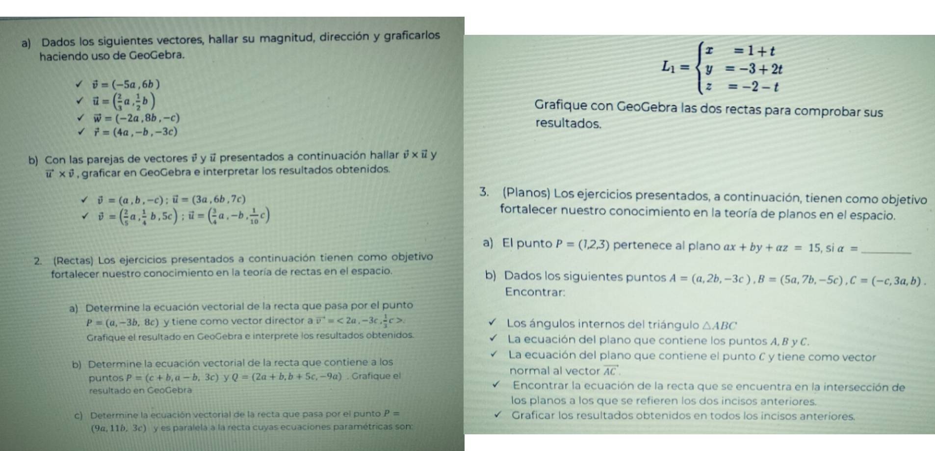 Resuelto:Dados los siguientes vectores, hallar su magnitud, dirección y ...