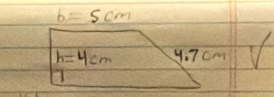 b=5cm
h=4cm y. 7cm if