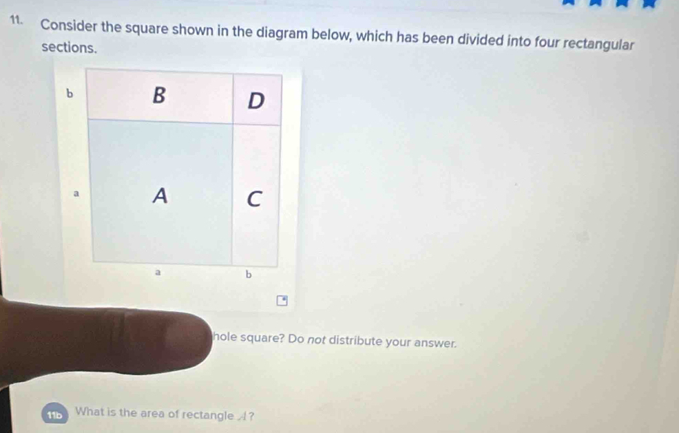 Solved: Consider the square shown in the diagram below, which has been ...