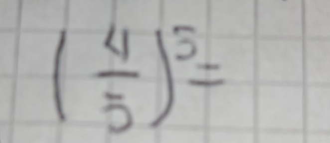 ( 4/5 )^5=