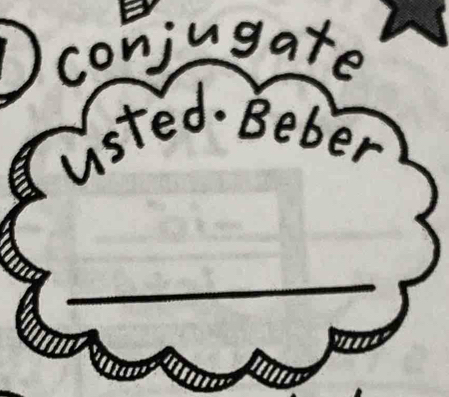 Conjugate 
Ústed· Beber