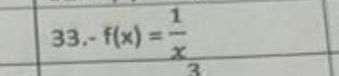 f(x)= 1/x 
a