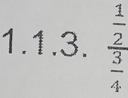 frac  1/2  3/4 