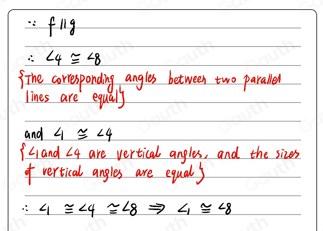 Solved: Corresponding Angles Diagram Which can be used to directly ...