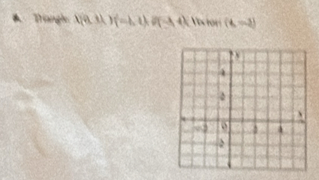 Triangle X(0.1L)(=bthe),4)(-4.4) Vectori (4,-3)