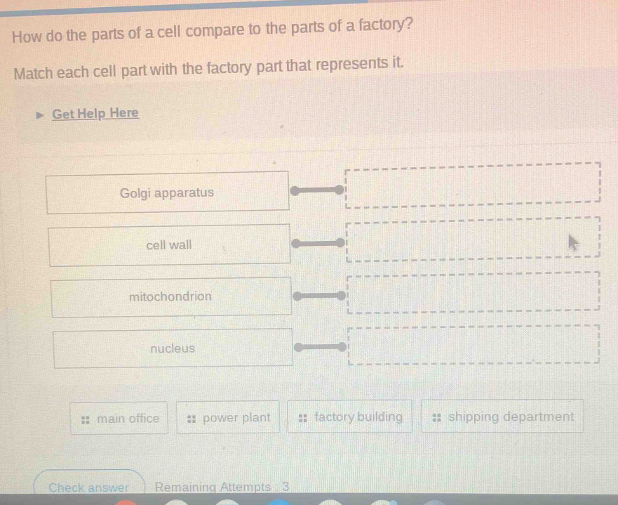Solved: How do the parts of a cell compare to the parts of a factory ...