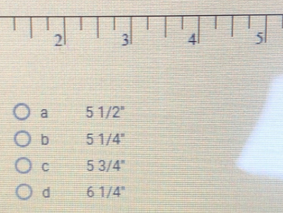 2 3 4 5
a 51/2^n
b 51/4°
C 53/4°
d 61/4°