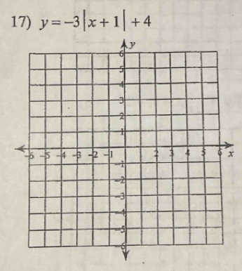 y=-3|x+1|+4
x