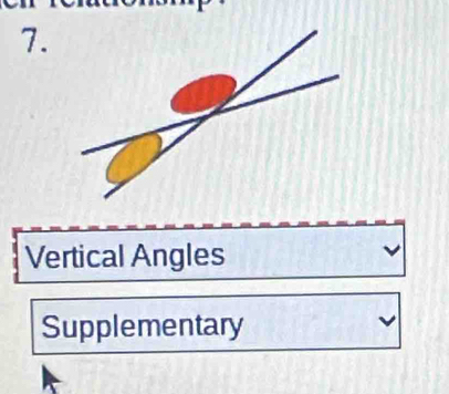 Vertical Angles
Supplementary