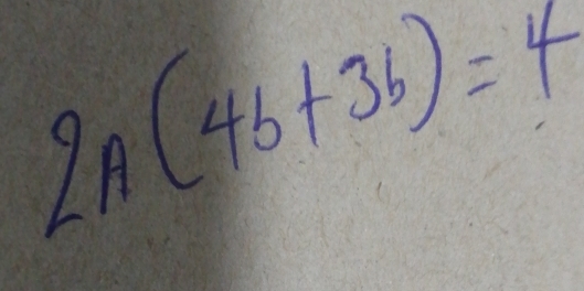 2A(4b+3b)=4