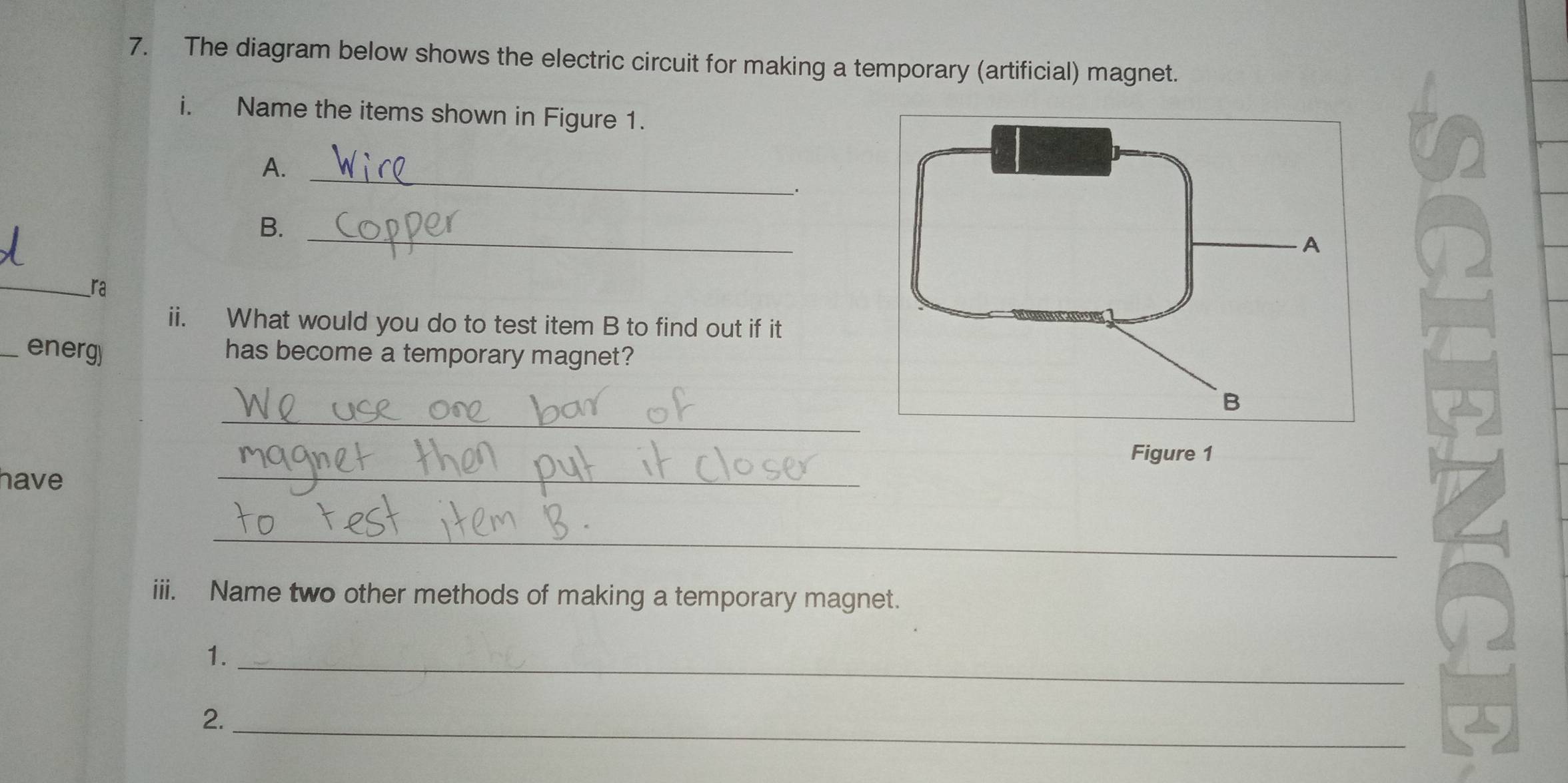 Solved: The diagram below shows the electric circuit for making a ...