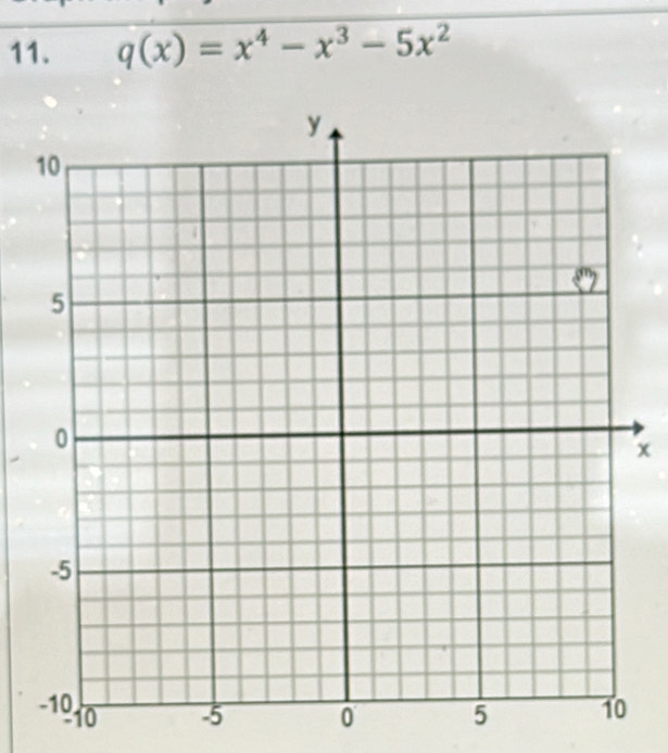 q(x)=x^4-x^3-5x^2
x
10