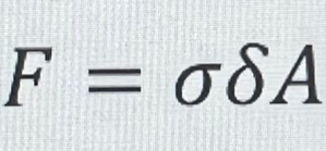 F=sigma delta A