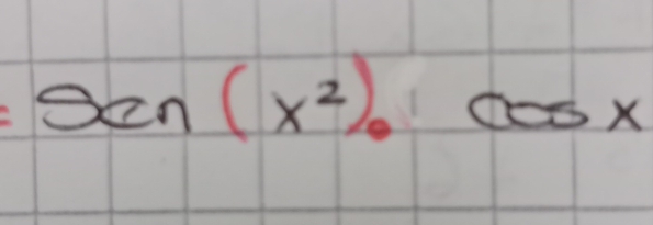 Sen(x^2). cos x