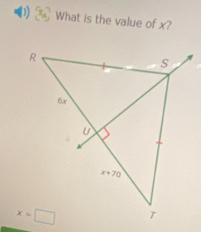 ) What is the value of x?