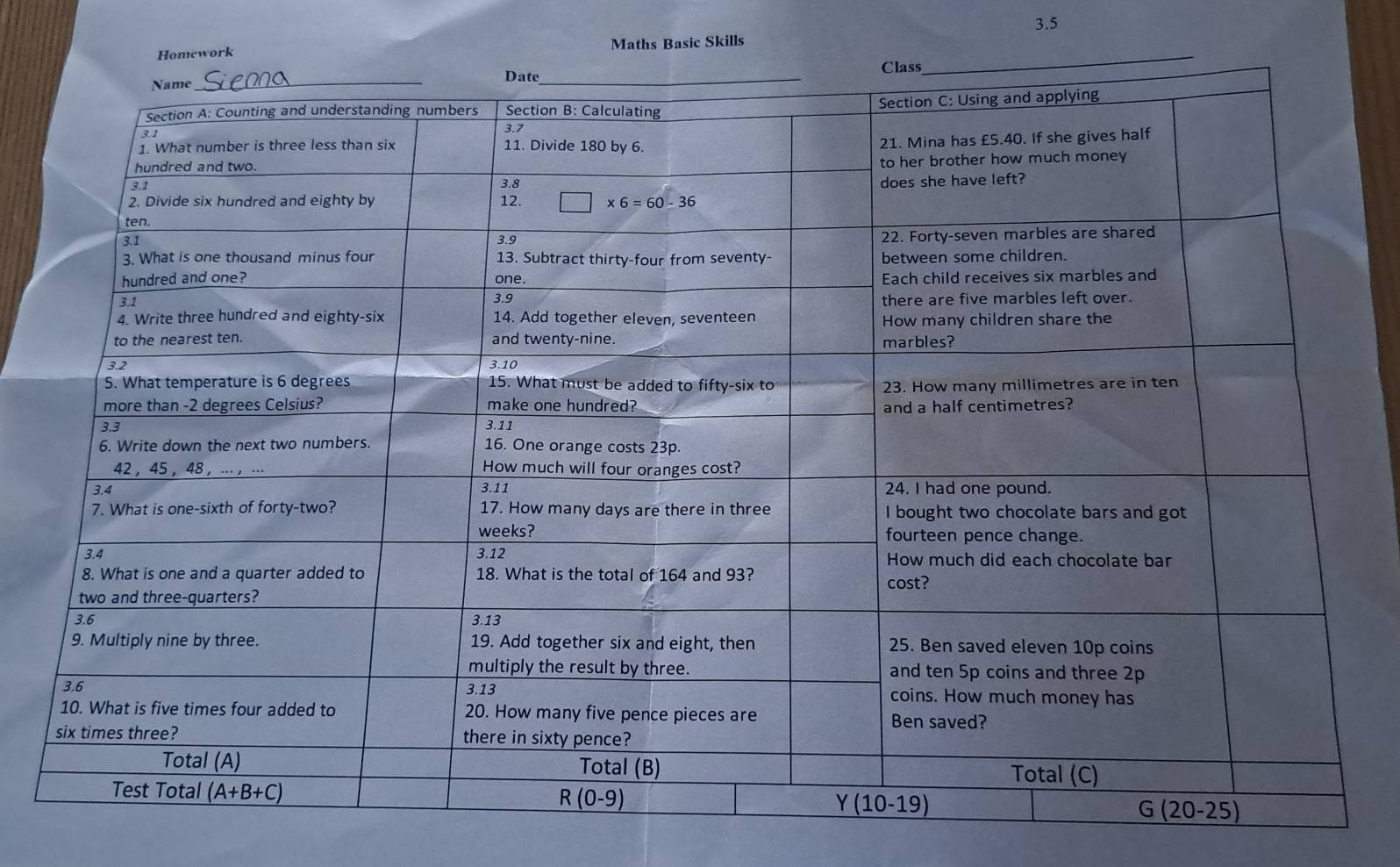 3.5
Maths Basic Skills