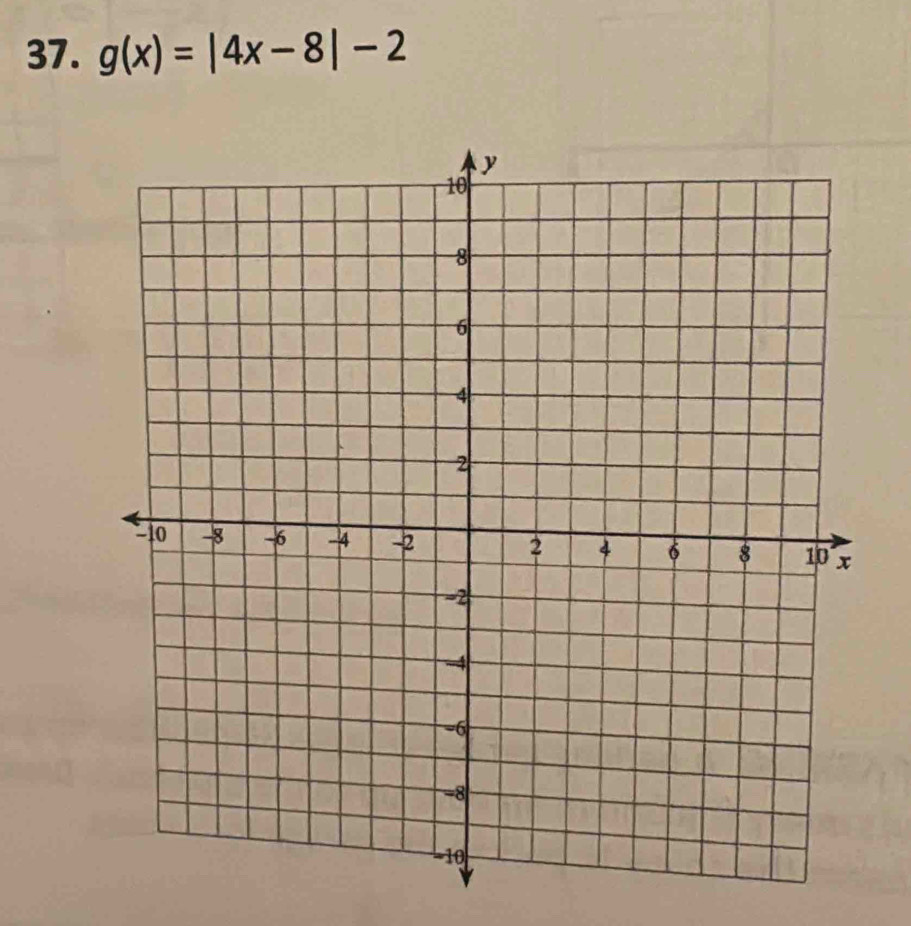 g(x)=|4x-8|-2