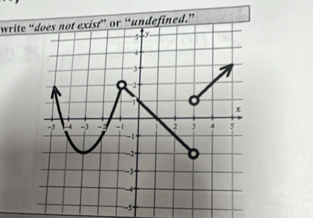 write “does not exist” or “undefined.”