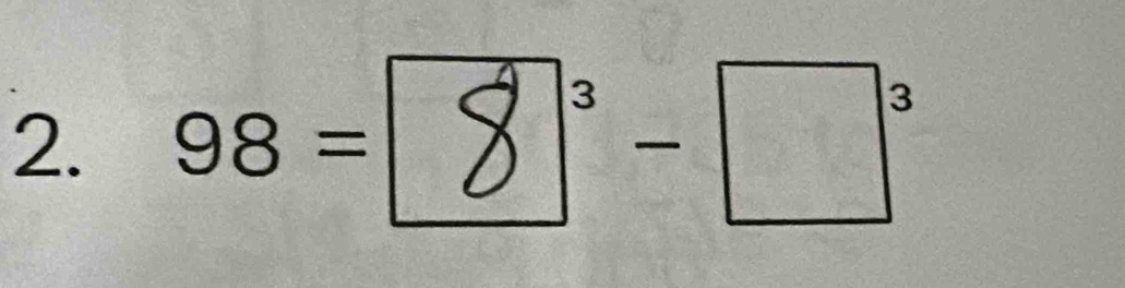 98 = [8]° - □°