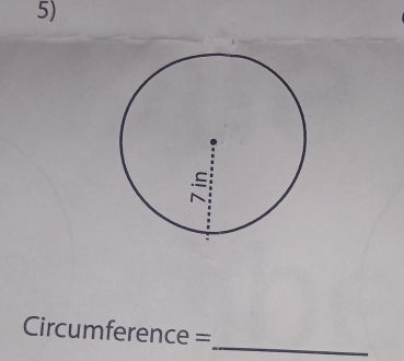 Circumference =