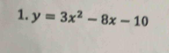 y=3x^2-8x-10