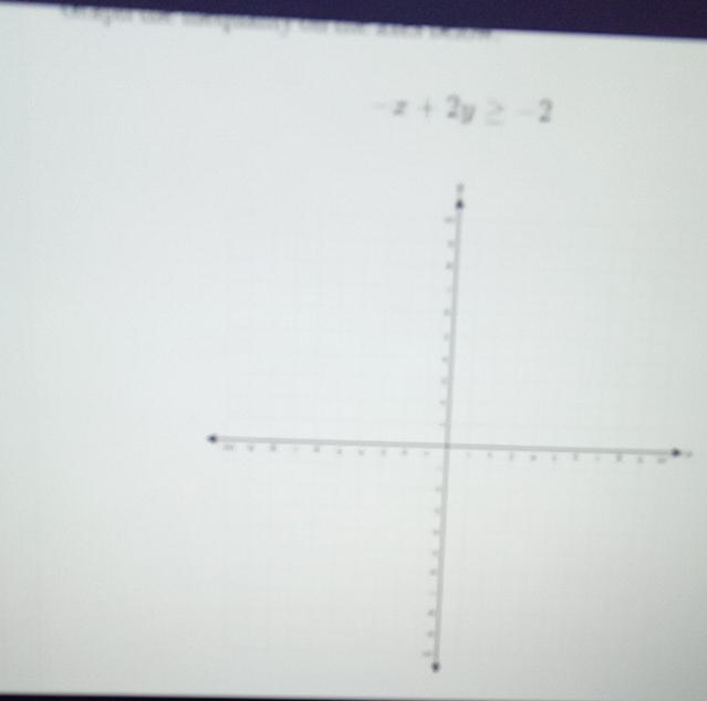 Caagre

-x+2y≥ -2