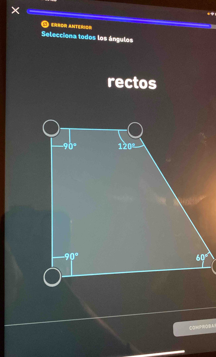 ×
ERROR ANTERIOR
Selecciona todos los ángulos
rectos
COMPROBAR