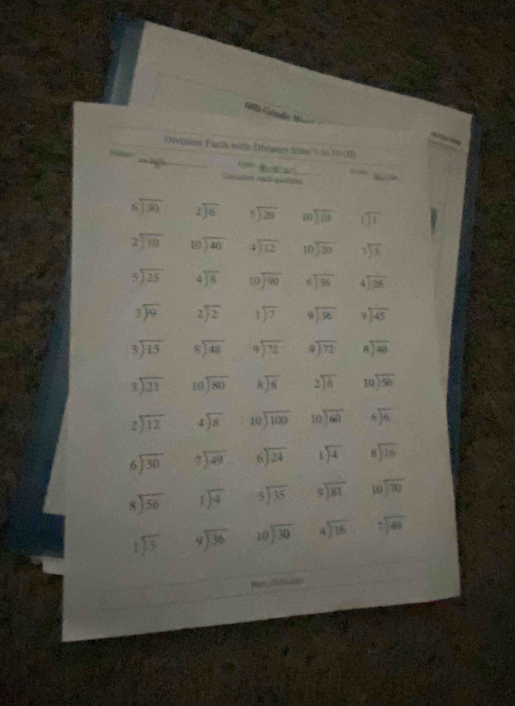 Division Facts with Diviner from t to 10 8)
_
_

Gakmte kach gate
beginarrayr 6encloselongdiv 30endarray beginarrayr 2encloselongdiv 6endarray beginarrayr 5encloselongdiv 20endarray 80 encloselongdiv 10 beginarrayr 1encloselongdiv 1endarray
beginarrayr 2encloselongdiv 10endarray 10encloselongdiv 40 beginarrayr 4encloselongdiv 12endarray beginarrayr 10encloselongdiv 20endarray beginarrayr 3encloselongdiv 3endarray
beginarrayr 5encloselongdiv 25endarray beginarrayr 4encloselongdiv 8endarray beginarrayr 10encloselongdiv 90endarray beginarrayr 6encloselongdiv 36endarray beginarrayr 4encloselongdiv 28endarray
beginarrayr 3encloselongdiv 9endarray beginarrayr 2encloselongdiv 2endarray 1encloselongdiv 7 beginarrayr 4encloselongdiv 36endarray beginarrayr 9encloselongdiv 45endarray
beginarrayr 3encloselongdiv 15endarray beginarrayr 8encloselongdiv 48endarray beginarrayr 9encloselongdiv 72endarray beginarrayr 9encloselongdiv 72endarray beginarrayr 8encloselongdiv 40endarray
beginarrayr 3encloselongdiv 21endarray beginarrayr 10encloselongdiv 80endarray beginarrayr 8encloselongdiv 8endarray beginarrayr 2encloselongdiv 6endarray beginarrayr 10encloselongdiv 50endarray
beginarrayr 2encloselongdiv 12endarray beginarrayr 4encloselongdiv 8endarray beginarrayr 10encloselongdiv 100endarray beginarrayr 10encloselongdiv 60endarray beginarrayr 6encloselongdiv 6endarray
beginarrayr 6encloselongdiv 30endarray beginarrayr 7encloselongdiv 49endarray beginarrayr 6encloselongdiv 24endarray 1encloselongdiv 4 beginarrayr 8encloselongdiv 16endarray
beginarrayr 8encloselongdiv 56endarray beginarrayr 1encloselongdiv 4endarray beginarrayr 5encloselongdiv 35endarray beginarrayr 9encloselongdiv 81endarray beginarrayr 10encloselongdiv 70endarray
beginarrayr 1encloselongdiv 5endarray beginarrayr  9encloselongdiv 36endarray beginarrayr 10encloselongdiv 30endarray beginarrayr 4encloselongdiv 16endarray beginarrayr 1encloselongdiv 49endarray
'40'