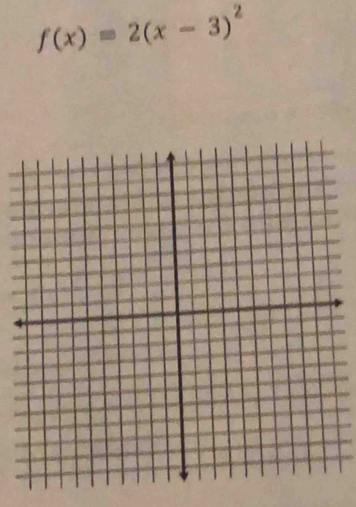 f(x)=2(x-3)^2